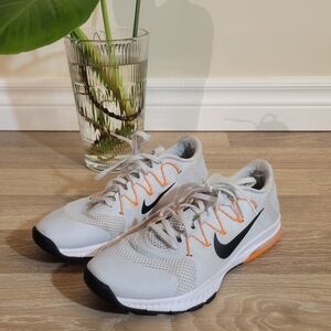 Nike White and Orange Running Shoes